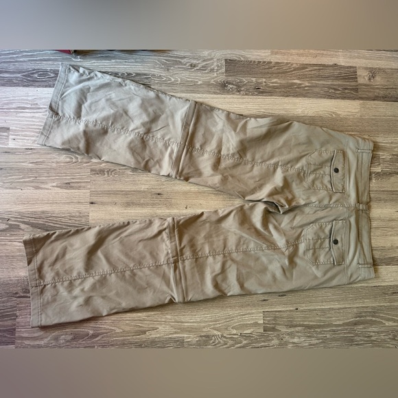 Prana Womens Green Nylon Straight Leg Outdoor Breathe Pants Zippable Size 14 - Picture 6 of 9